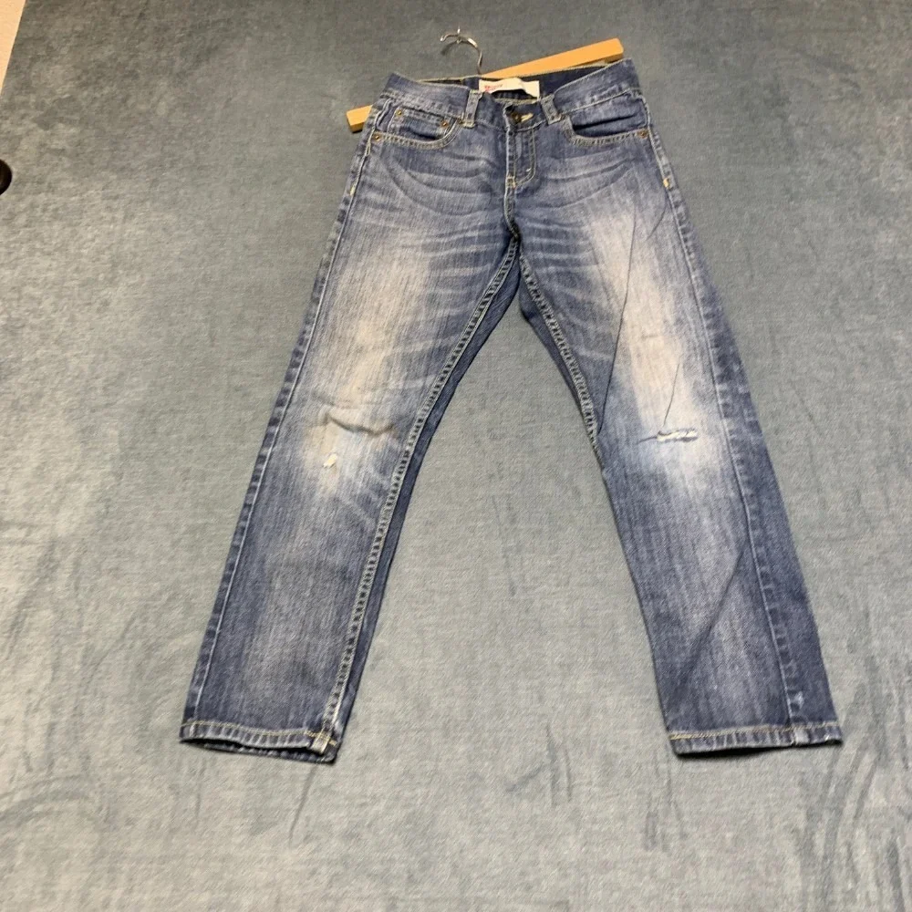Levi's 508 Tapered Jeans Boys 10 Reg 25x25 Blue Denim Cotton Distressed Casual